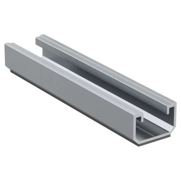 Mircro-rail 110mm aluminio Solar Metal para instalación fotovoltaica industrial en chapa