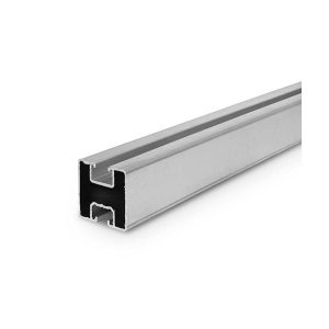 Raíl de aluminio 40x40 para montaje de paneles solares (1m)