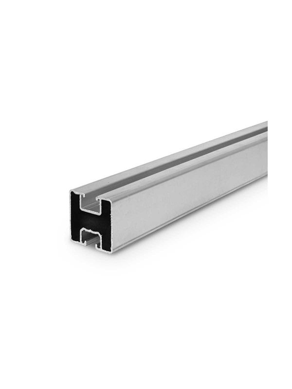 Raíl de aluminio 40x40 para montaje de paneles solares (1m)