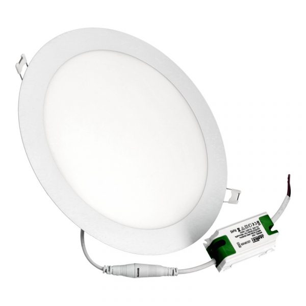 Downlight led 18W 6000K redondo empotrar blanco