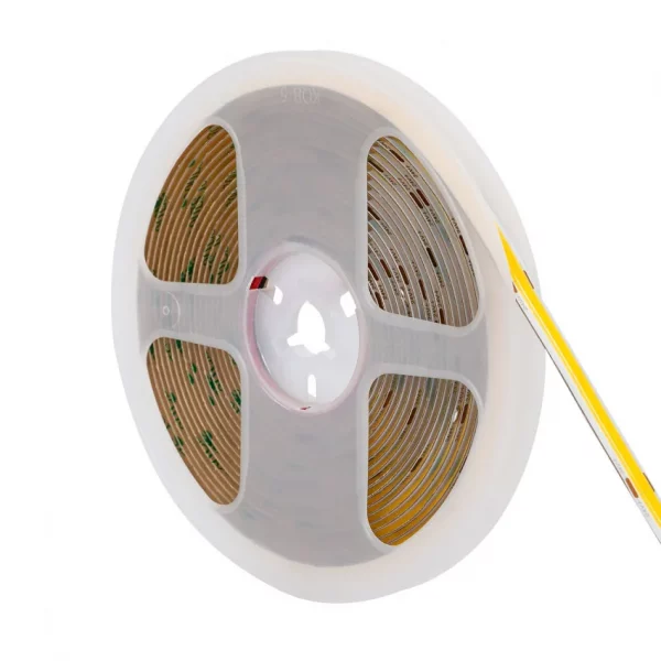 Tira LED 24V DC COB 320 LED/m 5m IP20 CRI90 Ancho 8mm Corte 5 cm